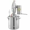 13.2 Gal. Water Alcohol Distiller Stainless Steel Wine Making Boiler Home Kit with Thermometer for DIY Whiskey, Silver by VEVOR