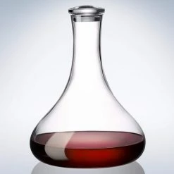Purismo 33.75 oz. Lead-Free Crystal Red Wine Decanter with Stopper by Villeroy & Boch -Bar Accessories Sales villeroy boch decanters 1137800235 c3 1000