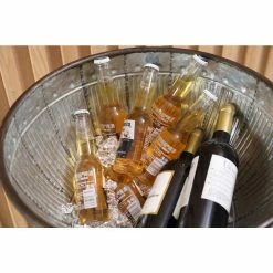 Galvanized Metal Beverage Cooler Tub with Stand by Vintiquewise -Bar Accessories Sales vintiquewise beverage tubs qi003289 44 1000