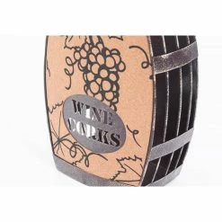 Vintage Decorative Metal Barrel Shaped Tabletop Countertop Wine Cork Holder by Vintiquewise -Bar Accessories Sales vintiquewise cocktail sets qi003566 1f 1000
