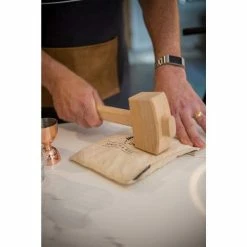 12 in. Professional Lewis Bag and Mallet Bartender Kit and Bar Tools Kitchen Accessory Ice Bag and Mallet by Viski -Bar Accessories Sales viski cocktail sets 4371 44 1000