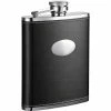 Eclipse Black Leather Hip Flask by Visol