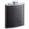 Zano Black Leather Hip Flask by Visol