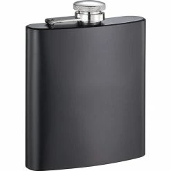 Raven Black Matte 8 oz. Flask by Visol