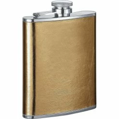 Goldie Satin Gold Liquor Flask by Visol
