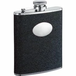 Stardust Black Glitter Liquor Flask 6 oz. by Visol
