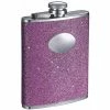 Carolina Lavender Glitter Liquor Flask by Visol