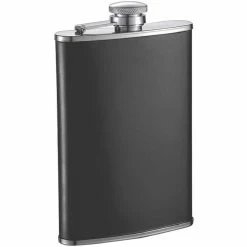 8 oz. Marcel Black Matte Liquor Flask by Visol