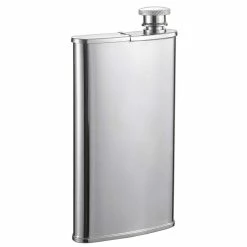 Edian Stainless Steel Flask with Built-in Cigar Holder by Visol