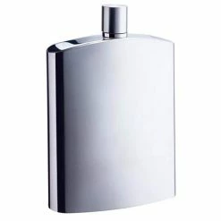 David Brushed Stainless Steel Liquor Flask by Visol