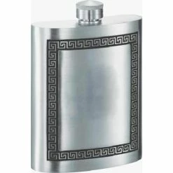 Kalos Greek Design Pewter Liquor Flask by Visol