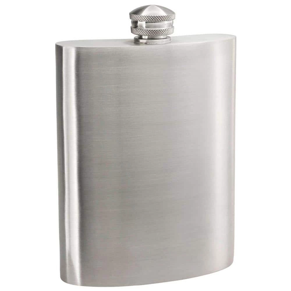 Gleam Satin Pewter Liquor Flask by Visol 1 Gleam Satin Pewter Liquor Flask by Visol