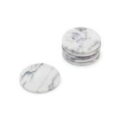 White Marble Coaster S/6 by Fox Run 11 White Marble Coaster S/6 by Fox Run -Bar Accessories Sales whites fox run coasters 48749 44 1000