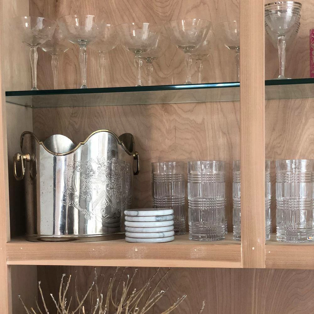 White Marble Coaster S/6 by Fox Run 3 White Marble Coaster S/6 by Fox Run - Image 3