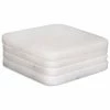 Square White Marble Coasters (4-Pieces) by Mascot Hardware