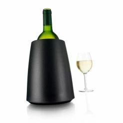 Elegant Black Wine Active Cooler by VACU VIN