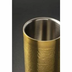 1-Bottle Matt Gold Belaire Wine Cooler by GAURI KOHLI -Bar Accessories Sales wine chillers gk41006 4f 1000