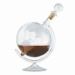 35 oz. Etched Globe Spirits Decanter by Wine Enthusiast