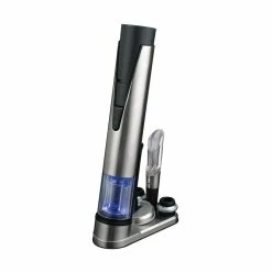 Electric Blue 1 Wine Opener and Preserver Set by Wine Enthusiast