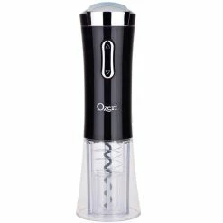 Nouveaux II Electric Wine Opener in Black, with Free Foil Cutter, Wine Pourer and Stopper by Unbranded