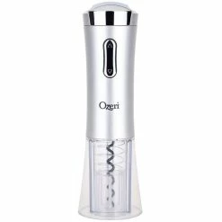 Ozeri Nouveaux Electric Wine Opener with Removable Free Foil Cutter, in Silver by Unbranded