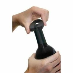 Pro Electric Wine Bottle Opener with Wine Pourer, Stopper, Foil Cutter and Elegant Recharging Stand, in Black by Unbranded -Bar Accessories Sales wine openers ow04a 1d 1000