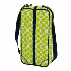 Sunset Trellis Green Wine Tote for 2 with Glasses by Unbranded -Bar Accessories Sales wine totes 133 tg 4f 1000