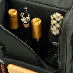 Bordeaux Wine and Cheese Cooler Bag with Glass Wine Glasses Equipped for 2 by Unbranded -Bar Accessories Sales wine totes 535 l 1f 1000