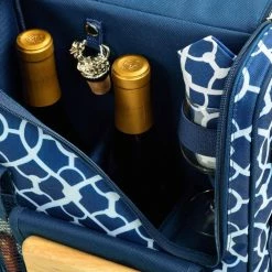 Bordeaux Wine and Cheese Cooler Bag with Glass Wine Glasses Equipped for 2 by Unbranded -Bar Accessories Sales wine totes 535 tb 1f 1000