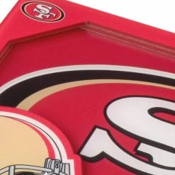NFL San Francisco 49ers 3D Logo 2-Piece Assorted Colors Acrylic Coasters by YouTheFan -Bar Accessories Sales youthefan cocktail sets 2503547 4f 1000