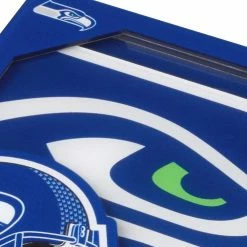NFL Seattle Seahawks 3D Logo 2-Piece Assorted Colors Acrylic Coasters by YouTheFan -Bar Accessories Sales youthefan cocktail sets 2503554 4f 1000