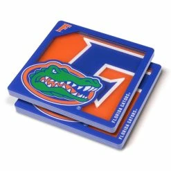 NCAA Florida Gators 3D Logo 2-Piece Assorted Colors Acrylic Coasters by YouTheFan