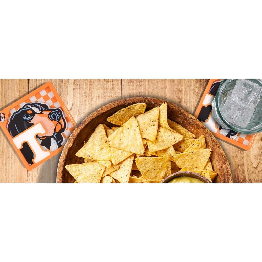 NCAA Tennessee Volunteers 3D Logo 2-Piece Assorted Colors Acrylic Coasters by YouTheFan 2 NCAA Tennessee Volunteers 3D Logo 2-Piece Assorted Colors Acrylic Coasters by YouTheFan - Image 2