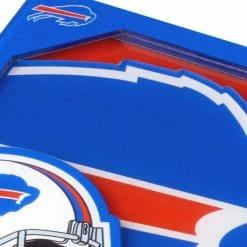 NFL Buffalo Bills 3D Logo 2-Piece Assorted Colors Acrylic Coasters by YouTheFan -Bar Accessories Sales youthefan cocktail sets 8499894 4f 1000