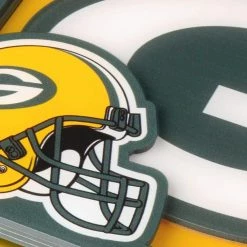 NFL Green Bay Packers 3D Logo 2-Piece Assorted Colors Acrylic Coasters by YouTheFan -Bar Accessories Sales youthefan cocktail sets 8499979 4f 1000